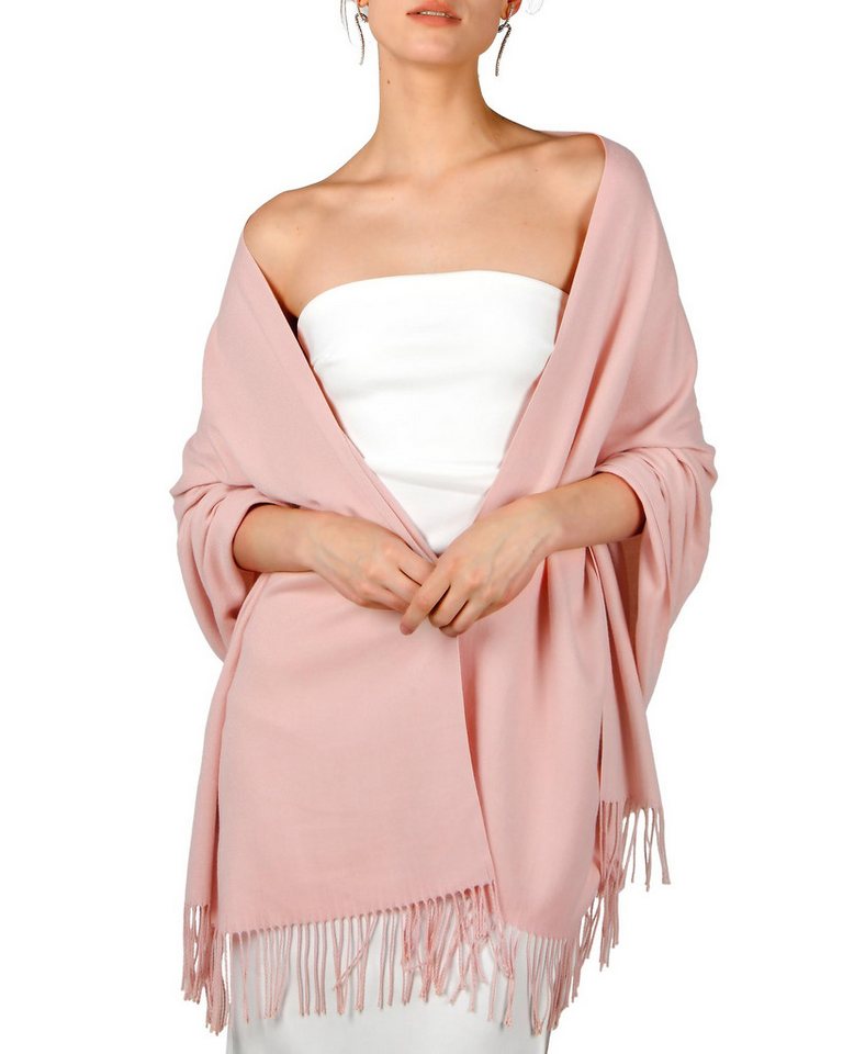 Bextsrack Modeschal Damen Schultertuch Abendkleid festlich Schal, mit quasten/fransen, Tücher für abendkleid Stola Scarf Winterschal von Bextsrack