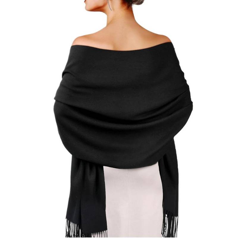 Bextsrack Modeschal Damen Schultertuch Abendkleid festlich Schal, mit quasten/fransen, Tücher für abendkleid Stola Scarf Winterschal von Bextsrack