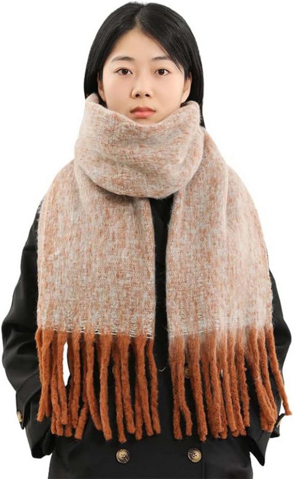 Bextsrack Modeschal Damen Winter Halstuch Kuschelig Dicker Schal Tücher von Bextsrack