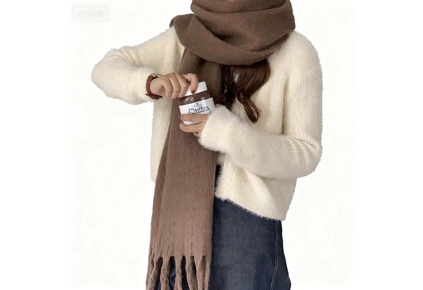 Bextsrack Modeschal Damen Winter Halstuch Kuschelig Dicker Schal Tücher von Bextsrack