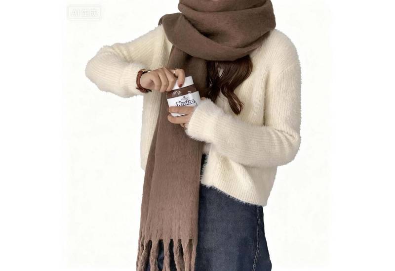 Bextsrack Modeschal Damen Winter Halstuch Kuschelig Dicker Schal Tücher von Bextsrack