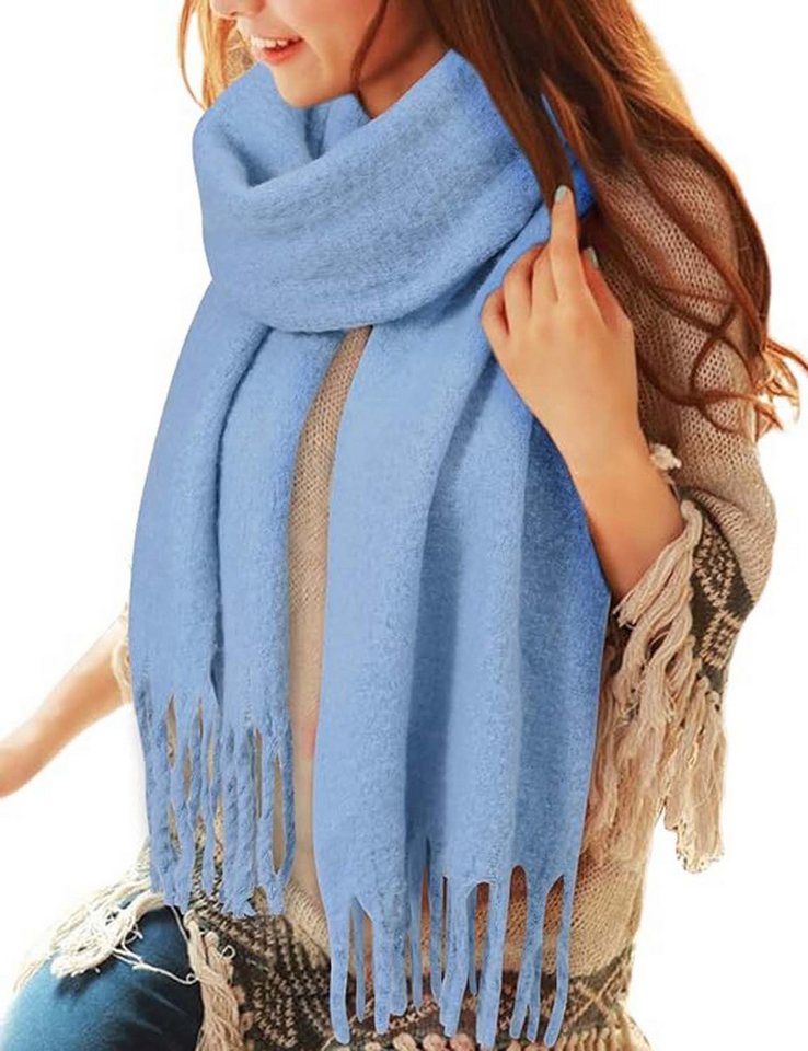 Bextsrack Modeschal Damen Winter Halstuch Kuschelig Dicker Schal Tücher von Bextsrack