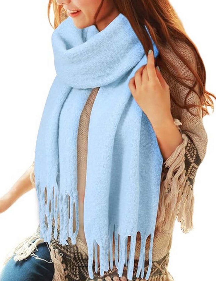 Bextsrack Modeschal Damen Winter Halstuch Kuschelig Dicker Schal Tücher von Bextsrack