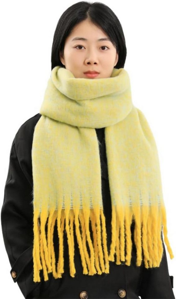 Bextsrack Modeschal Damen Winter Halstuch Kuschelig Dicker Schal Tücher von Bextsrack