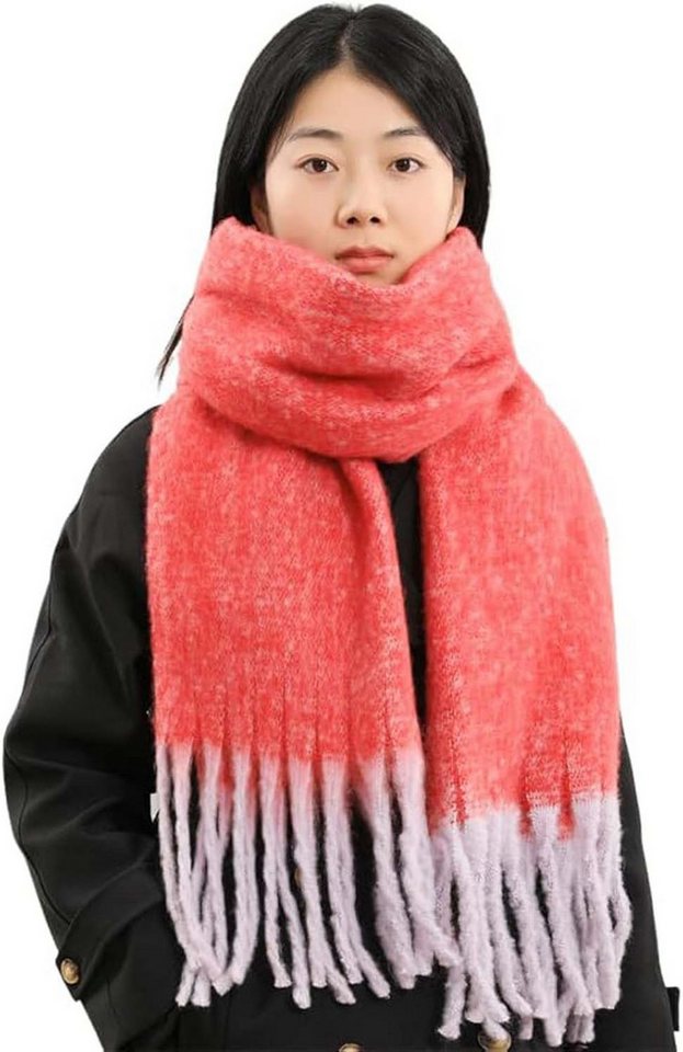 Bextsrack Modeschal Damen Winter Halstuch Kuschelig Dicker Schal Tücher von Bextsrack