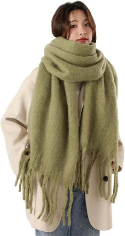 Bextsrack Modeschal Damen Winter Halstuch Kuschelig Dicker Schal Tücher von Bextsrack