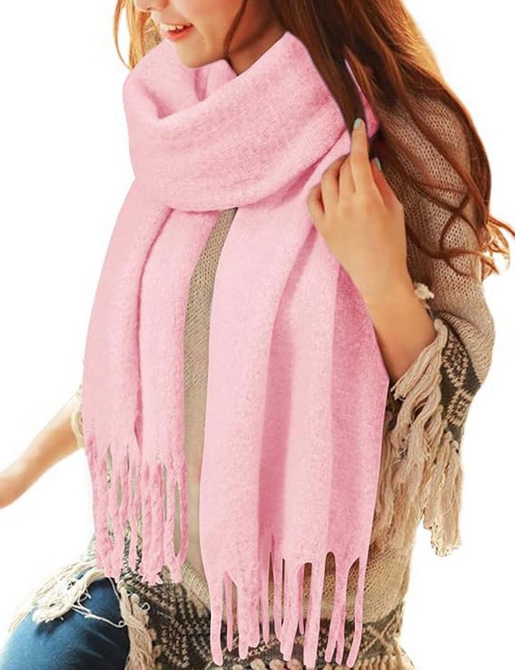 Bextsrack Modeschal Damen Winter Halstuch Kuschelig Dicker Schal Tücher von Bextsrack