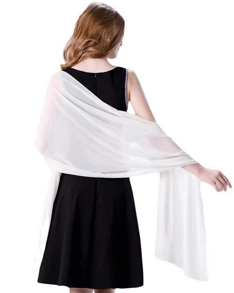 Bextsrack Modeschal Eleganter Chiffon-Schal für Damen – Weiche Stola, (1-St), für Abendkleider, Hochzeiten & festliche Anlässe von Bextsrack