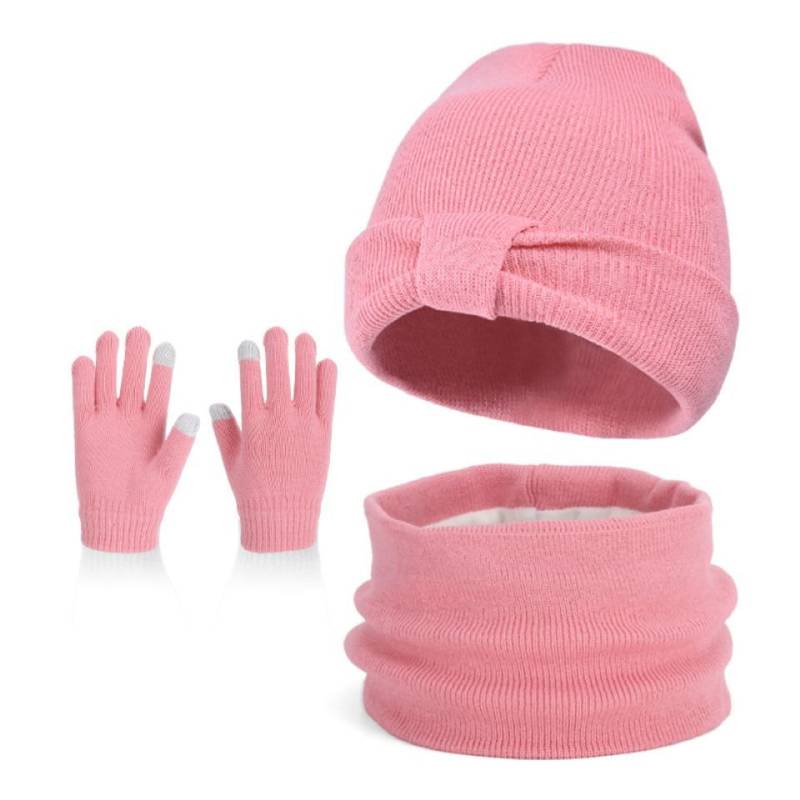 Bextsrack Mütze & Schal Kinder Mütze, Handschuhe und Halswärmer Set, geeignet für Jungen und Mädchen im Alter von 3-10 Jahren von Bextsrack