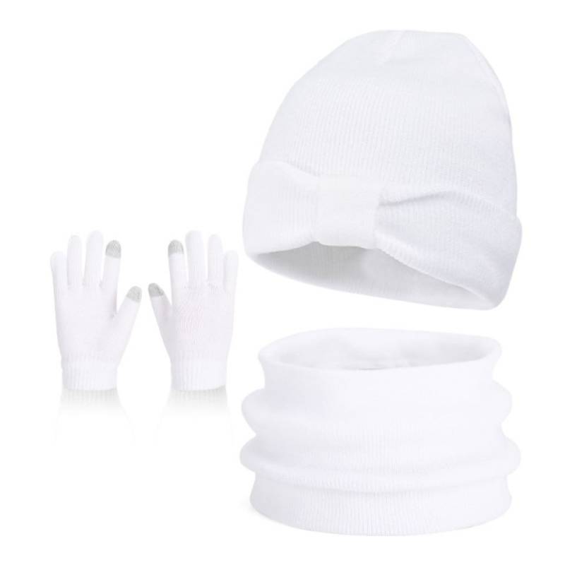 Bextsrack Mütze & Schal Kinder Mütze, Handschuhe und Halswärmer Set, geeignet für Jungen und Mädchen im Alter von 3-10 Jahren von Bextsrack