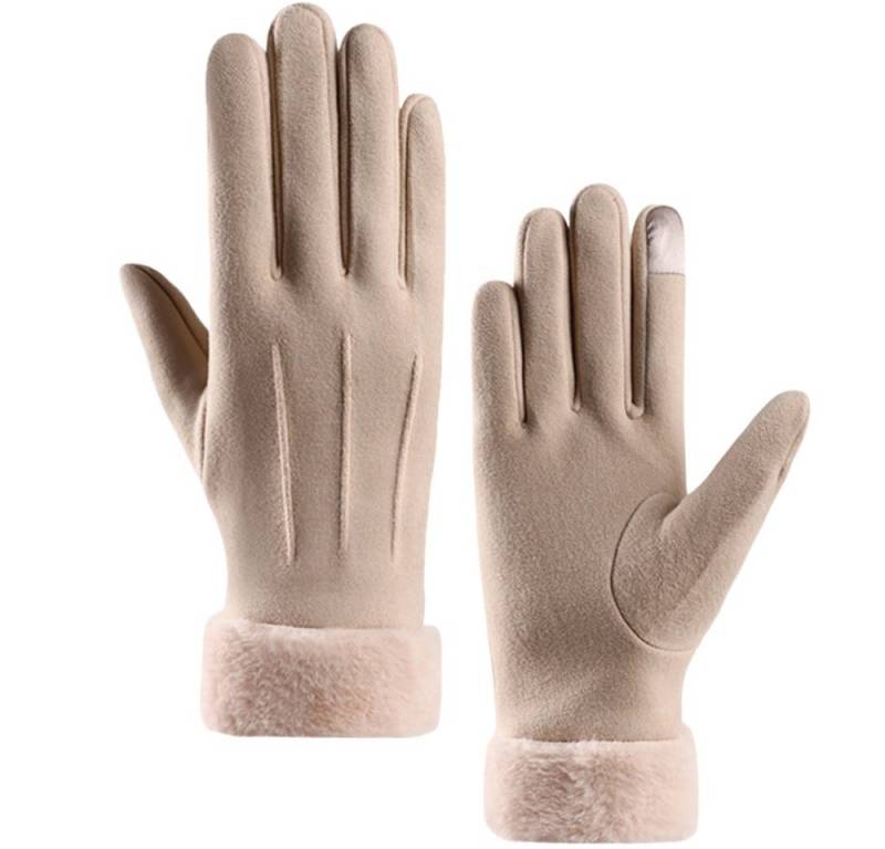 Bextsrack Strickhandschuhe Damen Winter Warm Touchscreen Handschuhe mit Fleece Gefütterte Winterhandschuhe für Kaltes Wetter von Bextsrack