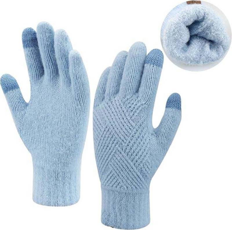 Bextsrack Strickhandschuhe Handschuhe Winterhandschuhe Rippstrick Strickhandschuhe Damen Herren von Bextsrack