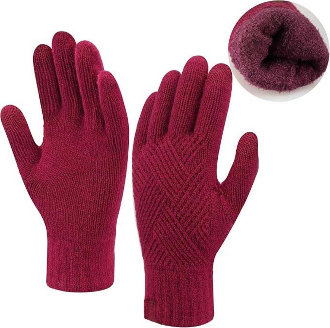 Bextsrack Strickhandschuhe Handschuhe Winterhandschuhe Rippstrick Strickhandschuhe Damen Herren von Bextsrack