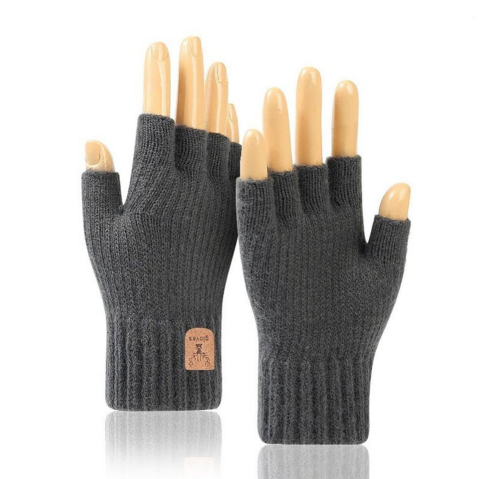 Bextsrack Strickhandschuhe Winterhandschuhe mit Fleecefutter,Touchscreen Thermohandschuhe Weihnachten Warme Handschuhe für Herren und Damen von Bextsrack