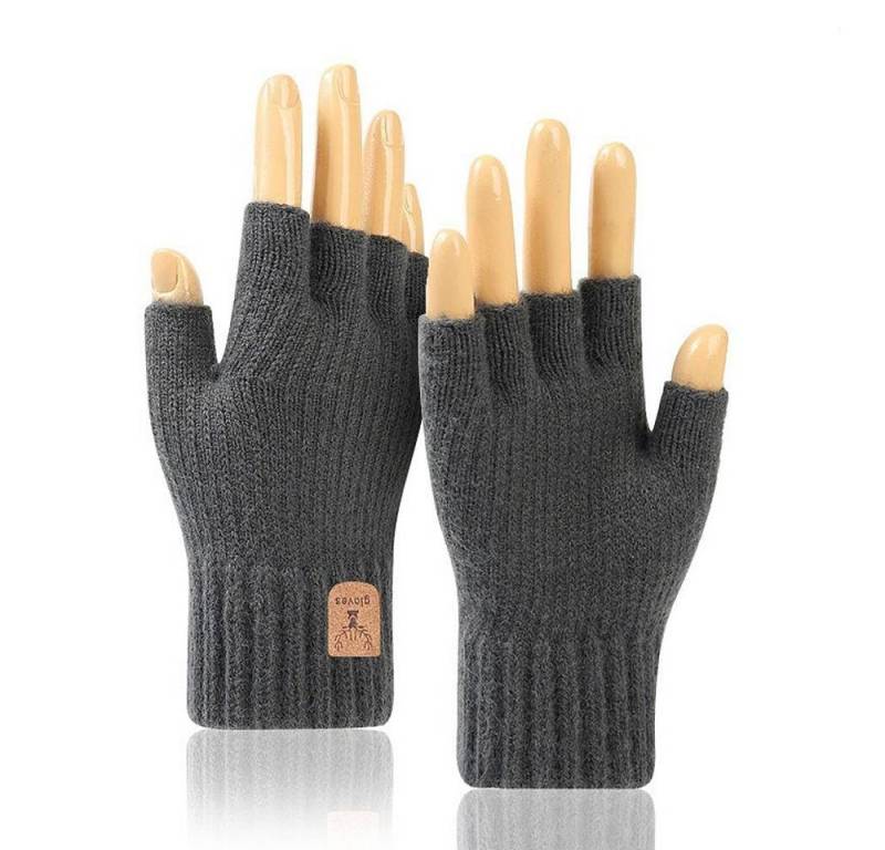 Bextsrack Strickhandschuhe Winterhandschuhe mit Fleecefutter,Touchscreen Thermohandschuhe Weihnachten Warme Handschuhe für Herren und Damen von Bextsrack