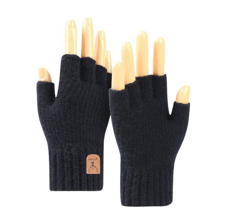 Bextsrack Strickhandschuhe Winterhandschuhe mit Fleecefutter,Touchscreen Thermohandschuhe Weihnachten Warme Handschuhe für Herren und Damen von Bextsrack
