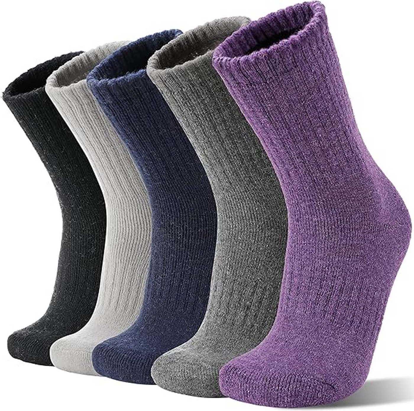 Bextsrack Thermosocken Damen Socken Winter Socken 5 Paar atmungsaktiv warm (5-Paar) von Bextsrack