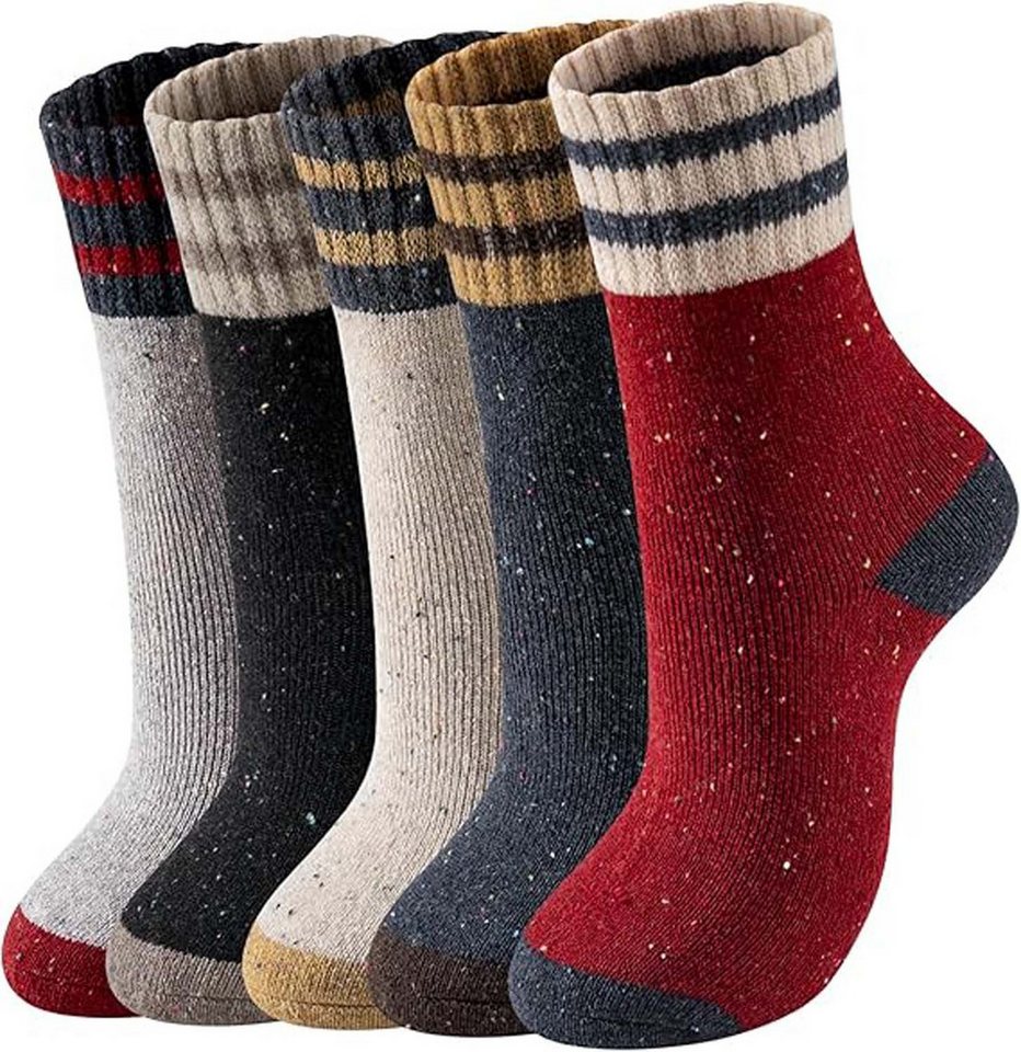 Bextsrack Thermosocken Damen Socken Winter Socken 5 Paar atmungsaktiv warm (5-Paar) von Bextsrack