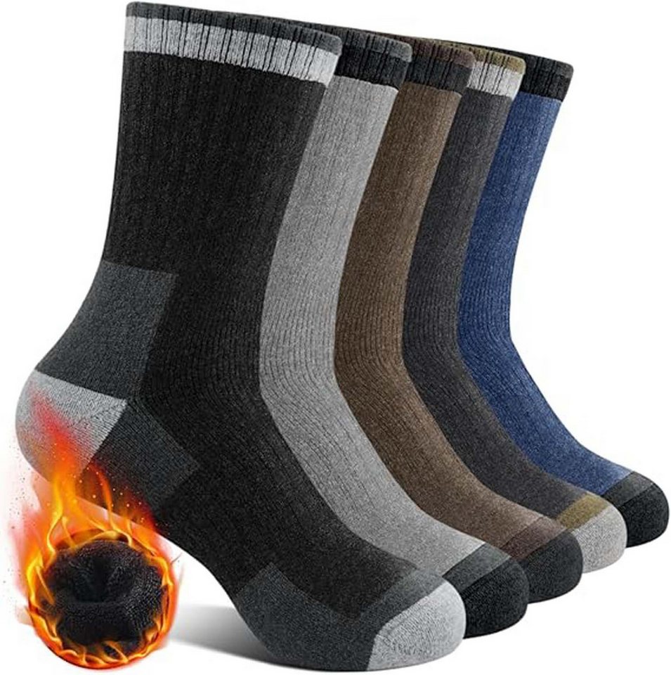 Bextsrack Thermosocken Damen Socken Winter Socken 5 Paar atmungsaktiv warm (5-Paar) von Bextsrack