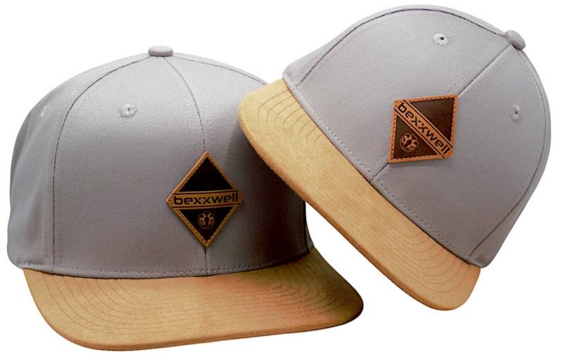 Bexxwell Snapback Cap 2er-Set Partnerlook für Klein und Groß mit Lederpatch von Bexxwell