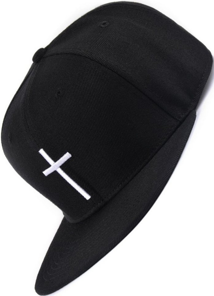 Bexxwell Snapback Cap mit Kreuz-Stickerei (optimale Passform, Unisex) von Bexxwell