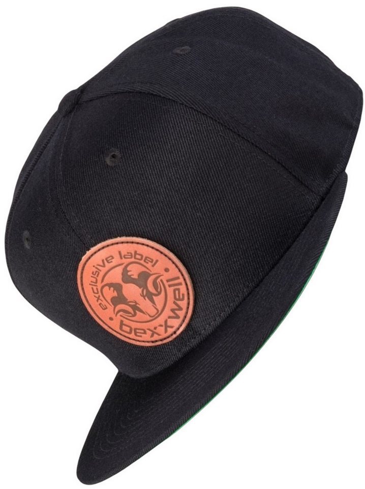 Bexxwell Snapback Cap mit Lederpatch (optimale Passform, Unisex) von Bexxwell