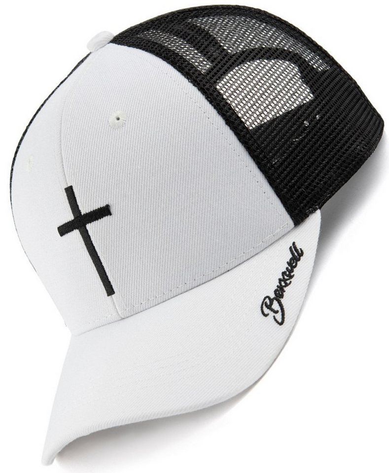 Bexxwell Trucker Cap mit Kreuz-Stickerei (optimale Passform, Unisex, Baseball Cap) von Bexxwell