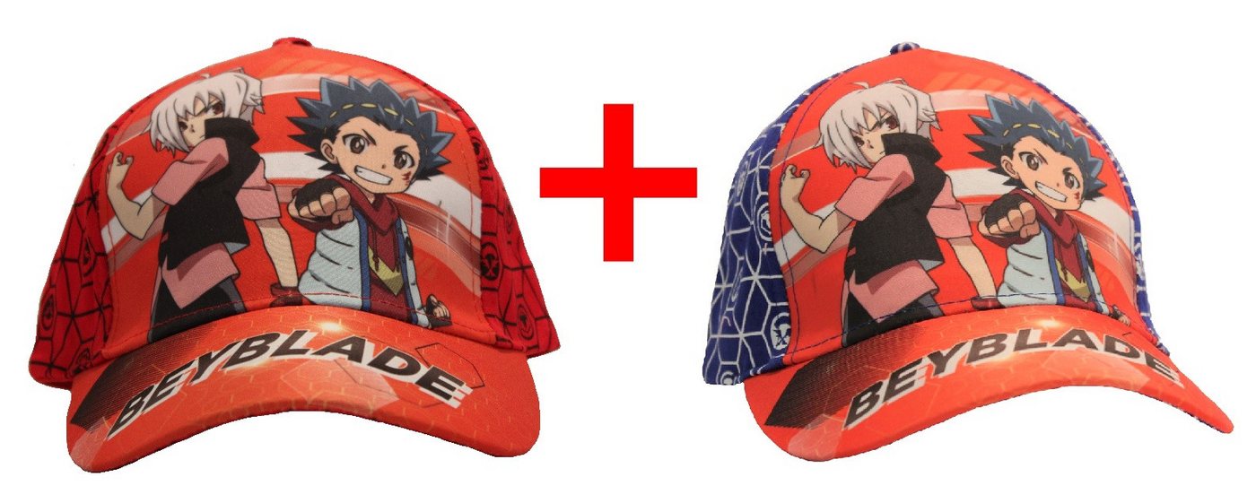 Beyblade Baseball Cap Beyblade Burst Baseball Cap, 2er-Set, Klettverschluss Größe 52 von Beyblade