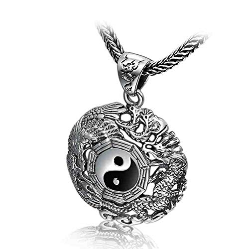 Beydodo 925 Sterling Silber Anhänger Herren Tai Chi Drachen Phoenix Yin Yang Anhänger ohne Kette von Beydodo