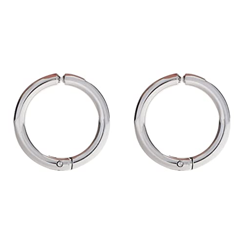 Beydodo Ohrklemme Edelstahl Damen Herren, Ohrclips ohne Ohrloch 10MM Rund Silber Ohrringe Nickelfrei in Bijouterie von Beydodo