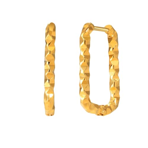 Beydodo Ohrringe Damen Edelstahl Vergoldet, Creolen Geometrie Ohrringe Gold Nickelfrei Modeschmuck Beydodo Ohrringe Damen Edelstahl Vergoldet, Creolen Geometrie Ohrringe Gold Nickelfrei Modeschmuck von Beydodo