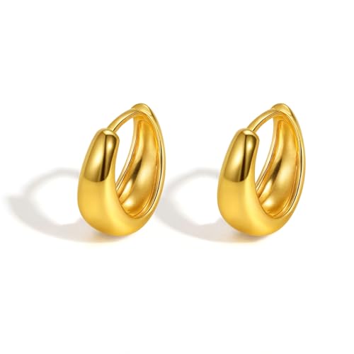 Beydodo Ohrringe Edelstahl Vergoldet Mädchen, Creolen U Form Ohrringe Nickelfrei Damen Gold Beydodo Ohrringe Edelstahl Vergoldet Mädchen, Creolen U Form Ohrringe Nickelfrei Damen Gold von Beydodo