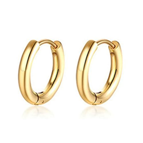 Beydodo Ohrringe Jungen Edelstahl Vergoldet, Creolen Hoop 15MM Ohrringe Creolen Herren Gold Nickelfrei Beydodo Ohrringe Jungen Edelstahl Vergoldet, Creolen Hoop 15MM Ohrringe Creolen Herren Gold Nickelfrei von Beydodo