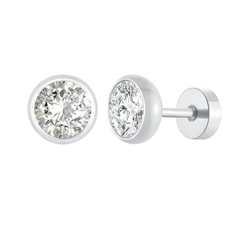 Beydodo Ohrstecker Edelstahl Herren, Ohrstecker 8MM mit Weiß Zirkonia Ohrringe Silber Nickelfrei Modeschmuck Beydodo Ohrstecker Edelstahl Herren, Ohrstecker 8MM mit Weiß Zirkonia Ohrringe Silber Nickelfrei Modeschmuck von Beydodo