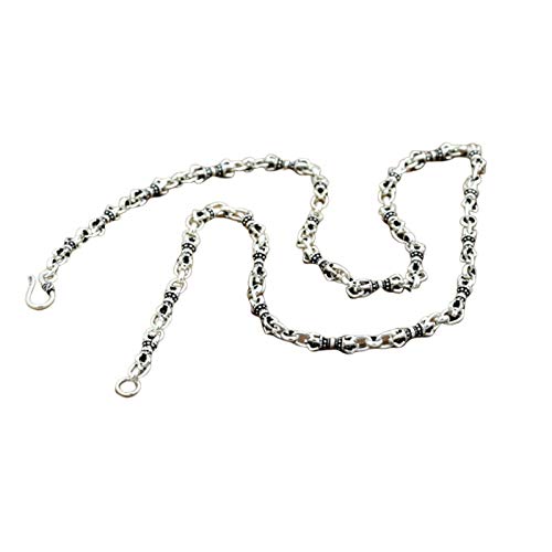 Beydodo Sterling Silber 925 Kette 5 MM Vajra Kette 18 inch Halskette Herren Freundschaftskette von Beydodo