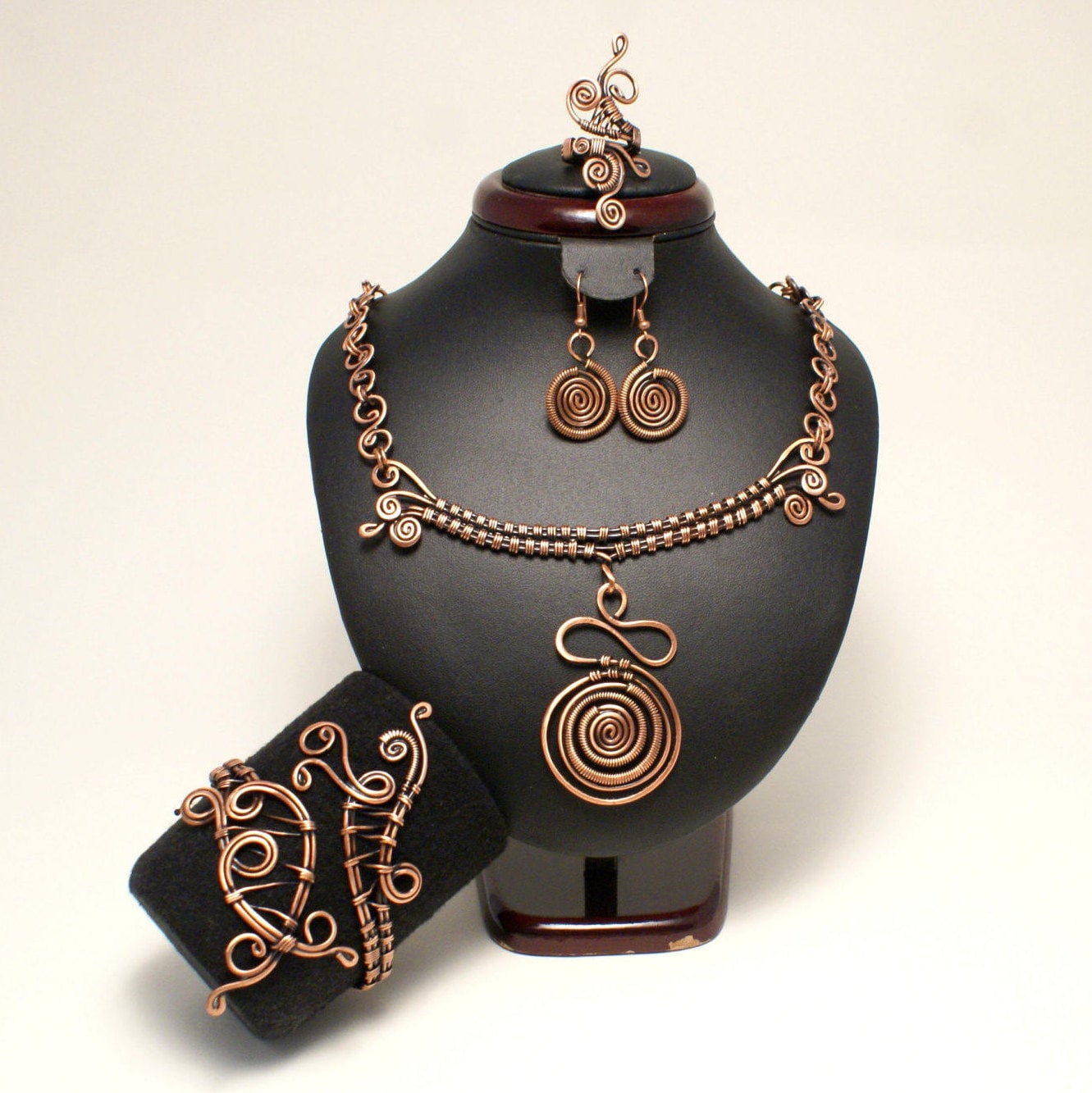 7. Geschenke Jahrestag Für Frauen, Frau, Kupfer Schmuck Set, Geschenk Mutter, Oma, Sie, Einzigartige Frauen von BeyhanAkman