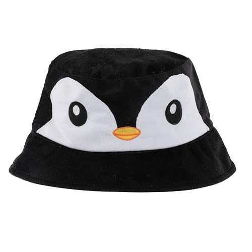 Beyond Happy Pinguin-Eimerhut, Unisex, superweich, leicht, Pinguin-Gesicht, Sonnenhut, Pinguin-Festivalhut, mehrfarbig Beyond Happy Pinguin-Eimerhut, Unisex, superweich, leicht, Pinguin-Gesicht, Sonnenhut, Pinguin-Festivalhut, mehrfarbig von Beyond Happy