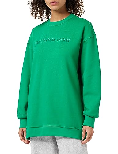 Beyond Now Damen Beyond Now Blaire Gots Sweatshirt | Sweatshirt Damen in Grün | Herbst Pullover für Damen | Größe M GOTS Sweatshirt Casual, Pfeffergrün, M von Beyond Now