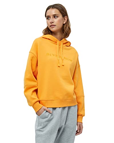 Beyond Now Damen Beyond Now Brielle Gots Kapuzenpullover | Sweatshirt Damen in Orange | Herbst Pullover für Damen | Größe L GOTS Hoodie Brielle GOTS hoodie, 6841 Orange Blossom, 42 von Beyond Now