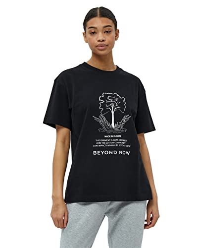 Beyond Now Damen Beyond Now Emma Gots T-shirt | Tshirt Damen in Schwarz | Herbst Bluse Damen | Größe Xxl GOTS T-Shirt Westlich, Schwarz, XXL von Beyond Now
