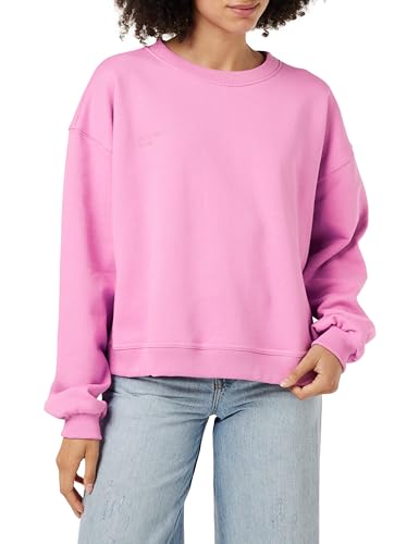 Beyond Now Damen Frankie Gots Crop Sweatshirt GOTS Crop Sweatshirt Casual, Crocus Pink, S von Beyond Now