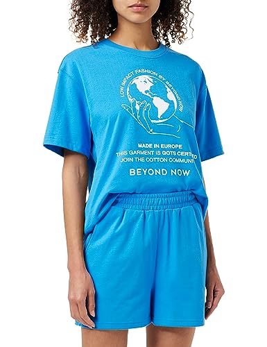 Beyond Now Damen Hazel Gots Sweat Shorts GOTS Sweat Shorts Boyfriendshorts, Ibiza Blue, S von Beyond Now