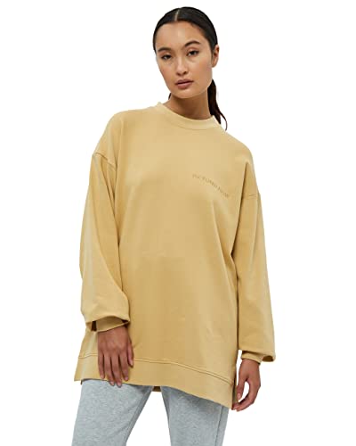 Beyond Now Damen Jaden Gots Long Sweatshirt GOTS Long Swatshirt Klassisch, Hellbeige, L von Beyond Now