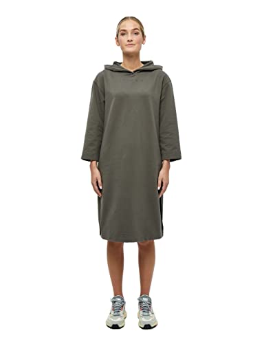 Beyond Now Damen Jasmin Gots Kapuzenkleid GOTS Hoodie Kleid Strick, Beluga-grün, L von Beyond Now