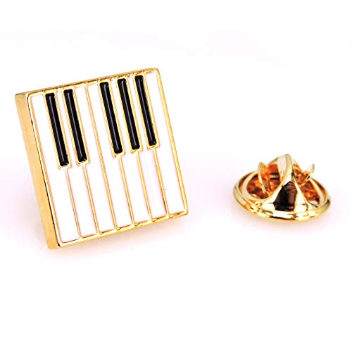 Klavier Brosche Keyboard Brosche Musik Anstecker Piano Anstecknadel (gold) von Beyond