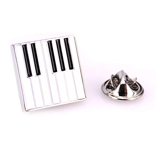 Klavier Brosche Keyboard Brosche Musik Anstecker Piano Anstecknadel (silber) von Beyond