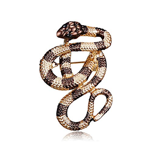 Schlange Brosche Anstecker Tier Brosche Snake Brooch K12 von Beyond