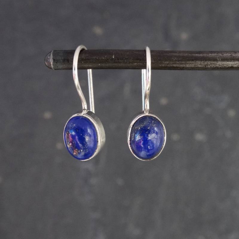 Lapis Lazuli Ohrringe, Silber Und Tropfen Schmuck, Sterling Silber, Edelstein Ohrringe Für Den Alltag von BeyondBiasa
