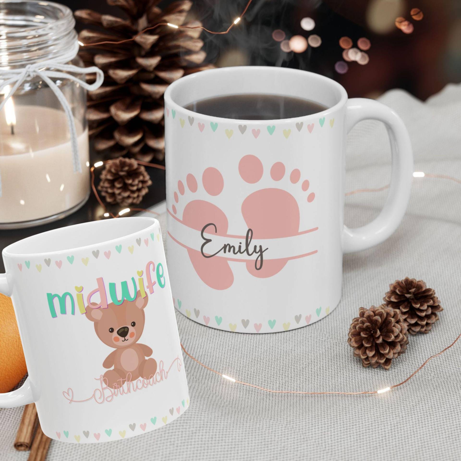 Customizable Midwife Mug, Girls Cup, Gift, Personalized Cup For Midwifes, Birthcoach Birthing Partner Gift von BeyondDesignForYou
