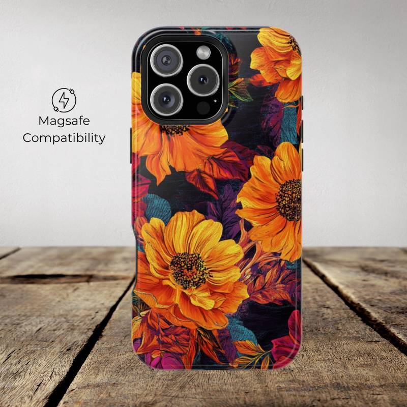 Iphone Case Magsafe Flower, Iphone Aesthetic, 16 Pro Case, 13, 14, 15, 16, Case Flower von BeyondDesignForYou
